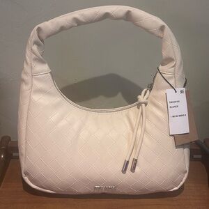 Steve Madden Blonde BWIN Embossed Designer Shoulder Bag.